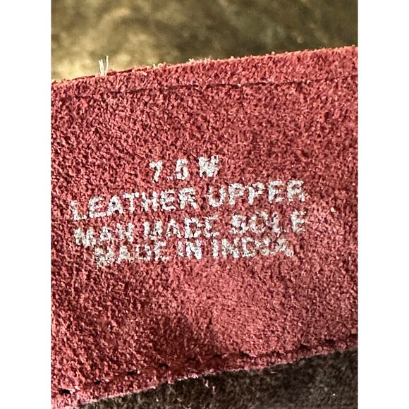 Diba Blake Suede Booties Burgundy Ankle Boot Lace Up Wedges Size 7.5 NWOB - Picture 5 of 5